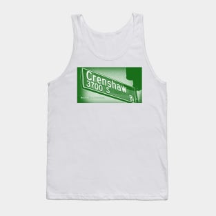 Crenshaw Boulevard (Green), Los Angeles, California by Mistah Wilson Tank Top